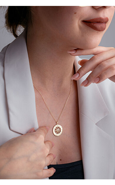 Kolyecik 14 Ayar Altın Burç Kolye