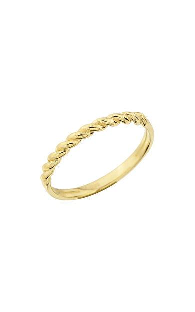 Kolyecik 14 Ayar Altın Burma Yüzük