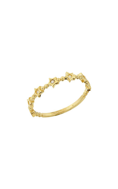 Kolyecik 14 Ayar Altın Yıldız Yüzük