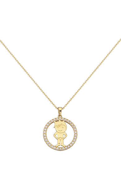 Kolyecik 14 Ayar Altın Erkek Çocuk Kolye