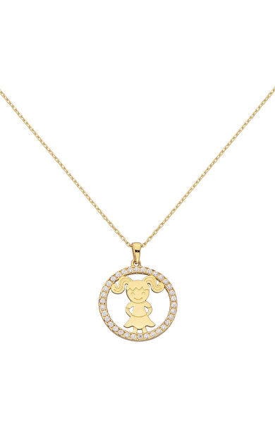 Kolyecik 14 Ayar Altın Kız Çocuk Kolye