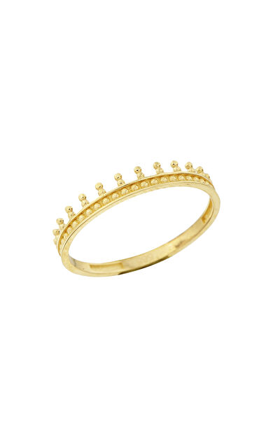 Kolyecik 14 Ayar Altın Sade Taç Yüzük