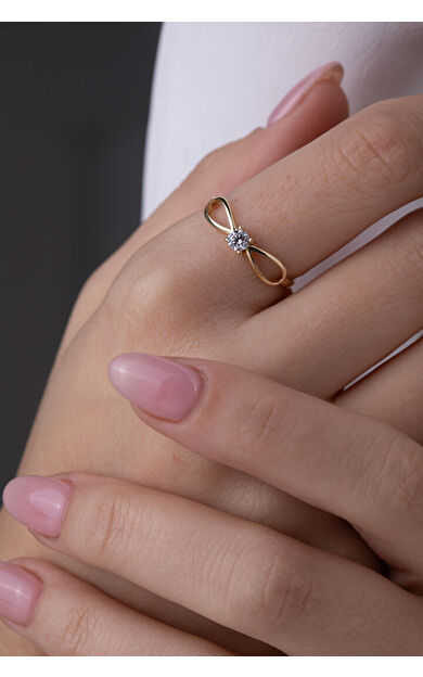 Kolyecik 14 Ayar Altın Fiyonktaş Yüzük