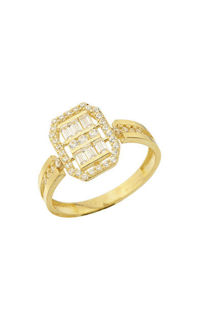 Kolyecik 14 Ayar Altın Baget Yüzük