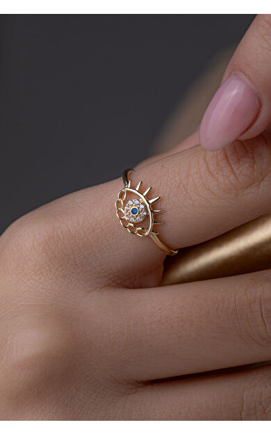 Kolyecik 14 Ayar Altın Göz Yüzük