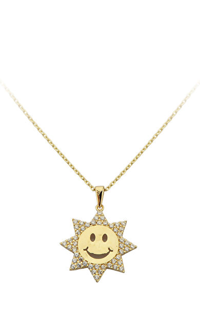 Kolyecik 14 Ayar Altın Gülücük Kolye