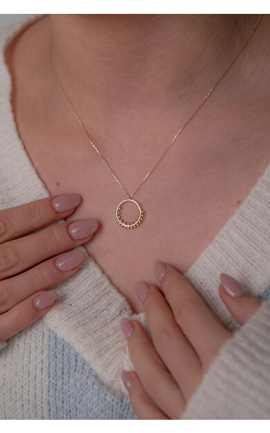 Kolyecik 14 Ayar Altın Güverseli Kolye