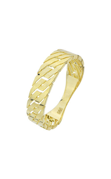 Kolyecik 14 Ayar Altın Sade Yüzük