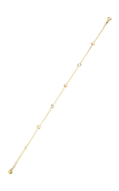 Kolyecik 14 Ayar Altın Yuvarlak Dorikalı Halhal