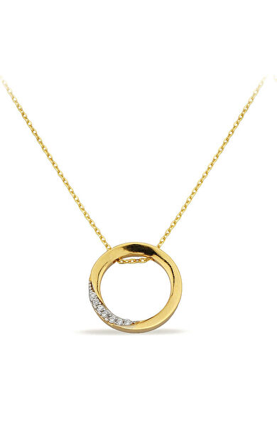 Kolyecik 14 Ayar Altın Halka Kolye