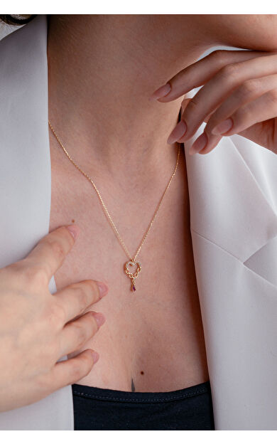 Kolyecik 14 Ayar Altın Kalp Kolye