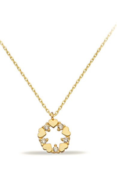 Kolyecik 14 Ayar Altın Kalp Kolye