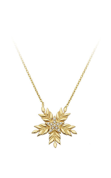 Kolyecik 14 Ayar Altın Kartanesi Kolye