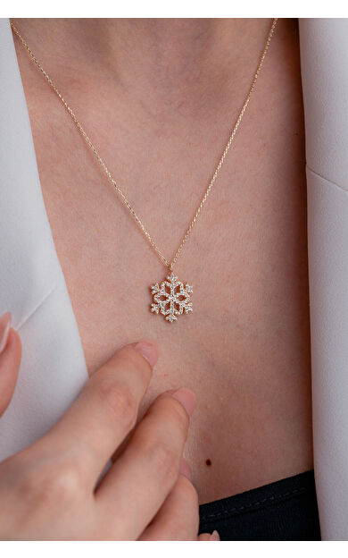 Kolyecik 14 Ayar Altın Kartanesi Kolye