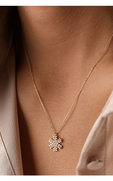 Kolyecik 14 Ayar Altın Kartanesi Kolye