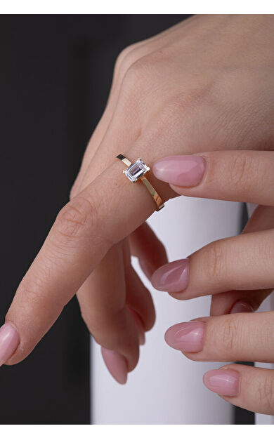 Kolyecik 14 Ayar Altın Baget Yüzük