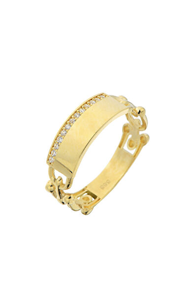 Kolyecik 14 Ayar Altın Kişiselleştirebilir Tasarım Yüzük