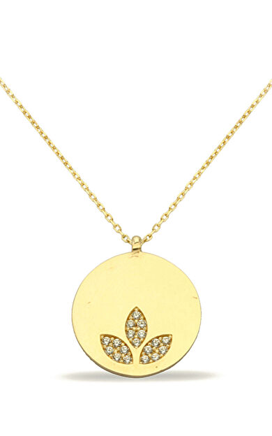 Kolyecik 14 Ayar Altın Lotus Kolye