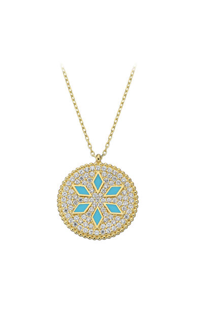 Kolyecik 14 Ayar Altın Lotus Kolye