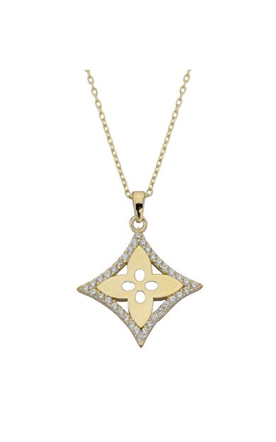 Kolyecik 14 Ayar Altın Lotus Kolye