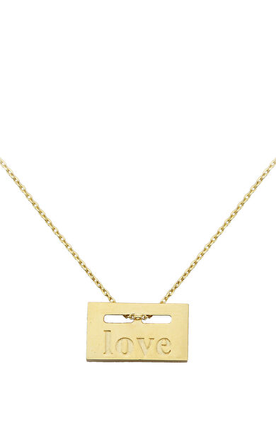 Kolyecik 14 Ayar Altın Love Kolye