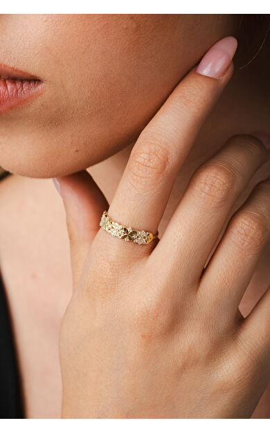 Kolyecik 14 Ayar Altın Yonca Yüzük