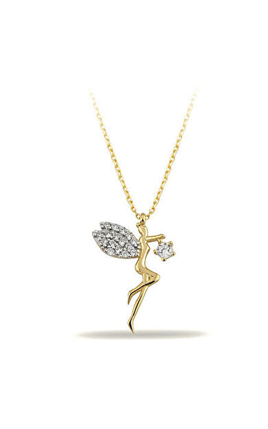 Kolyecik 14 Ayar Altın Su Perisi Kolye