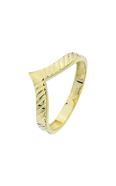 Kolyecik 14 Ayar Altın Sade Taşsız Yüzük