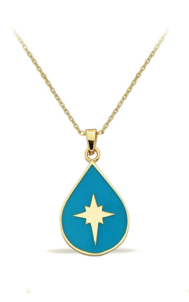 Kolyecik 14 Ayar Altın Mineli Kolye