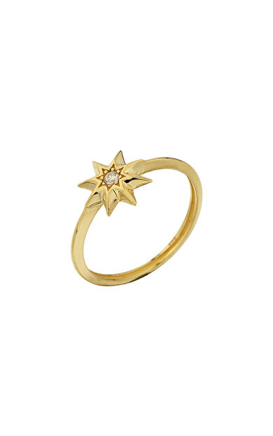 Kolyecik 14 Ayar Altın Yıldız Yüzük