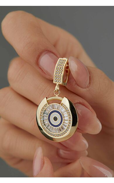Kolyecik 14 Ayar Altın Nazar Kolye Ucu