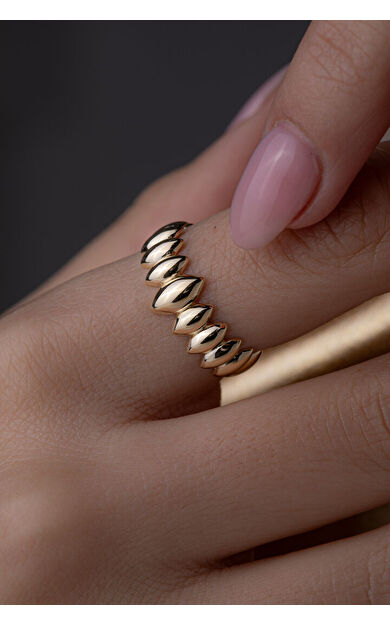 Kolyecik 14 Ayar Altın Mekik Yüzük