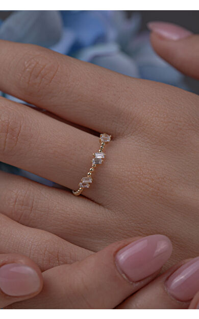 Kolyecik 14 Ayar Altın Zarif Baget Yüzük