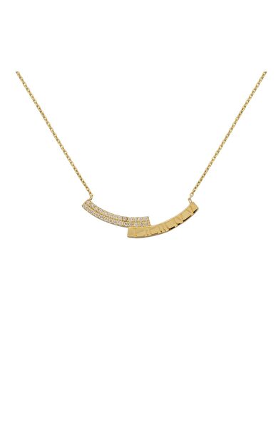 Kolyecik 14 Ayar Altın Roma Rakamlı Çubuk Kolye