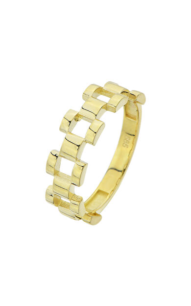 Kolyecik 14 Ayar Altın Kordon Yüzük