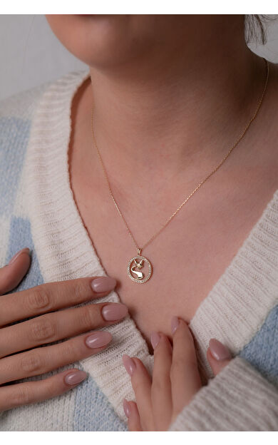 Kolyecik 14 Ayar Altın Sincap Kolye