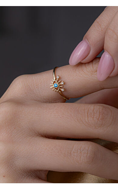 Kolyecik 14 Ayar Altın Göz Yüzük