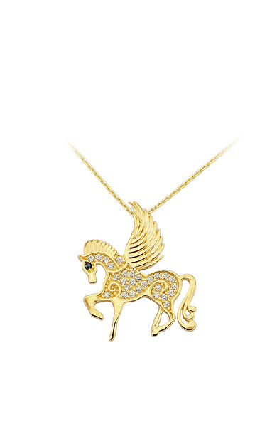 Kolyecik 14 Ayar Altın Unicorn Kolye