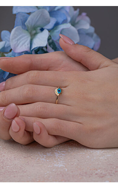 Kolyecik 14 Ayar Altın Göz Yüzük