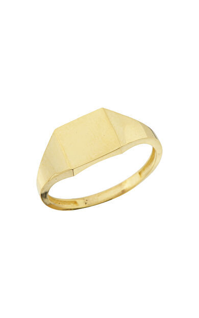 Kolyecik 14 Ayar Altın Sade Kişiselleştirebilir Yüzük