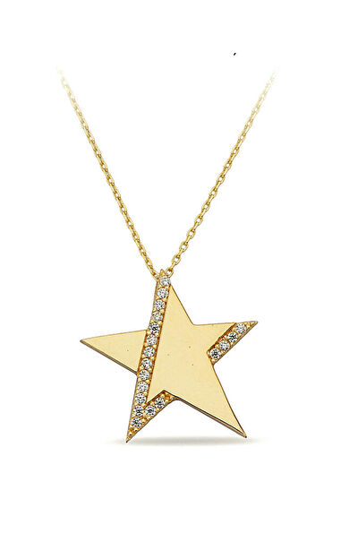 Kolyecik 14 Ayar Altın Yıldız Kolye