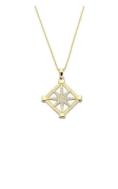 Kolyecik 14 Ayar Altın Yıldız Kolye