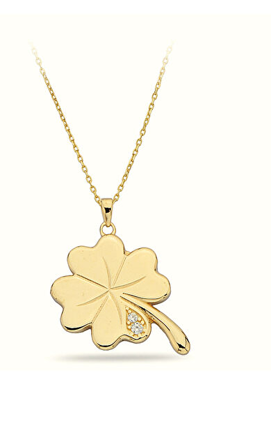 Kolyecik 14 Ayar Altın Yonca Kolye