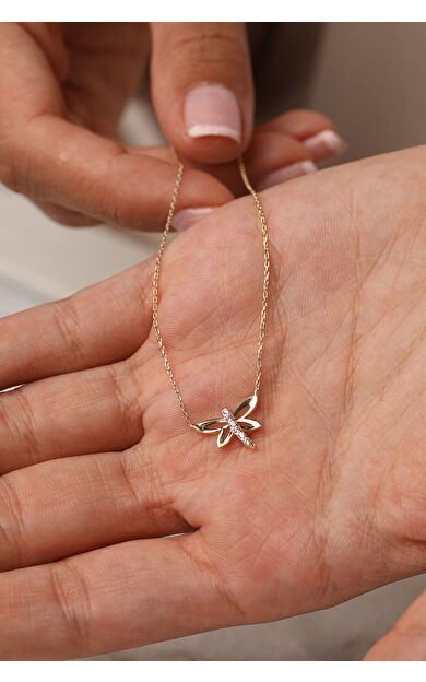 Kolyecik 14 Ayar Altın Yusufçuk Kolye