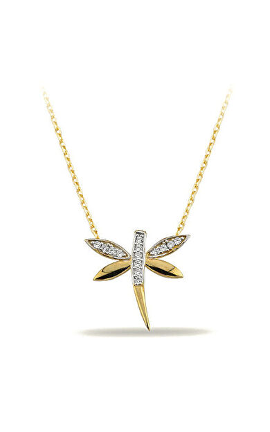 Kolyecik 14 Ayar Altın Yusufçuk Kolye