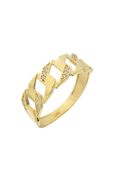 Kolyecik 14 Ayar Altın Gurmet Zincir Yüzük