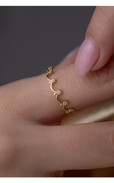 Kolyecik 14 Ayar Altın Taç Yüzük