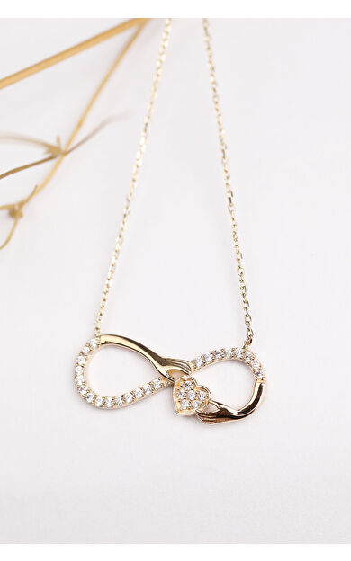 Kolyecik 14 Ayar Altın Sonsuzluk Kolye