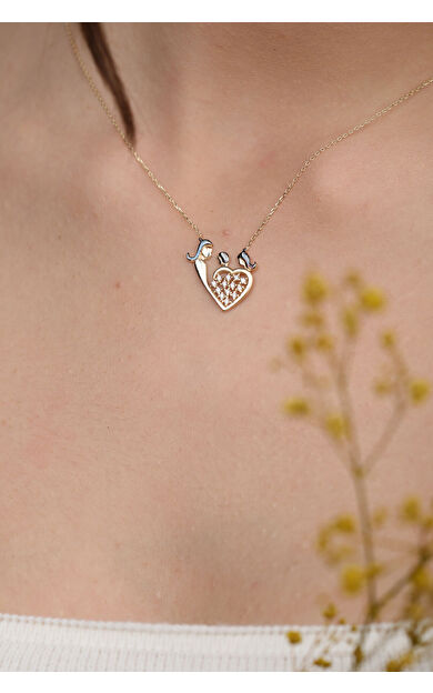 Kolyecik 14 Ayar Altın Anne Ve Çocukları Kolye