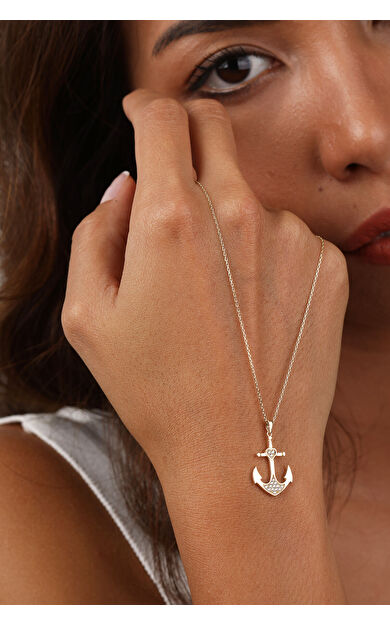 Kolyecik 14 Ayar Altın Çapa Kolye